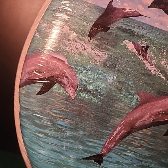 Vintage Dolphins Toilet Seat Home Trends Standard Soft Seat NIP - Picture 3 of 9